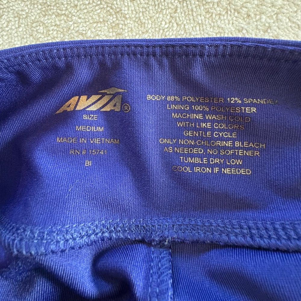 Avia Purple Ruched Athletic Skirt Skort Size M - Picture 7 of 9